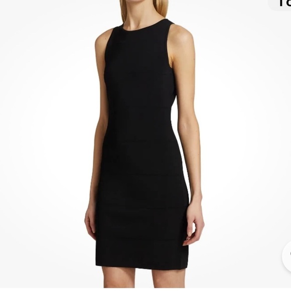 Theory Dresses & Skirts - Theory Sleeveless Ribbed Crewneck Bodycon Mini Dress Size M